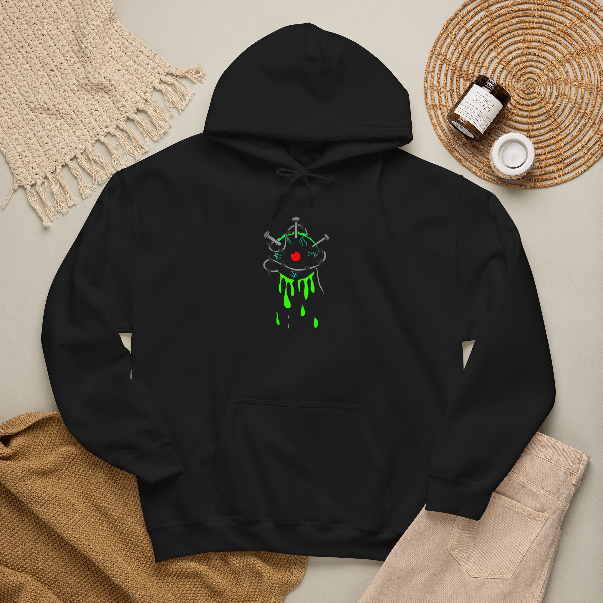 Sick Eye Graphic Hoodie – Unisex Heavy Blend Sweatshirt