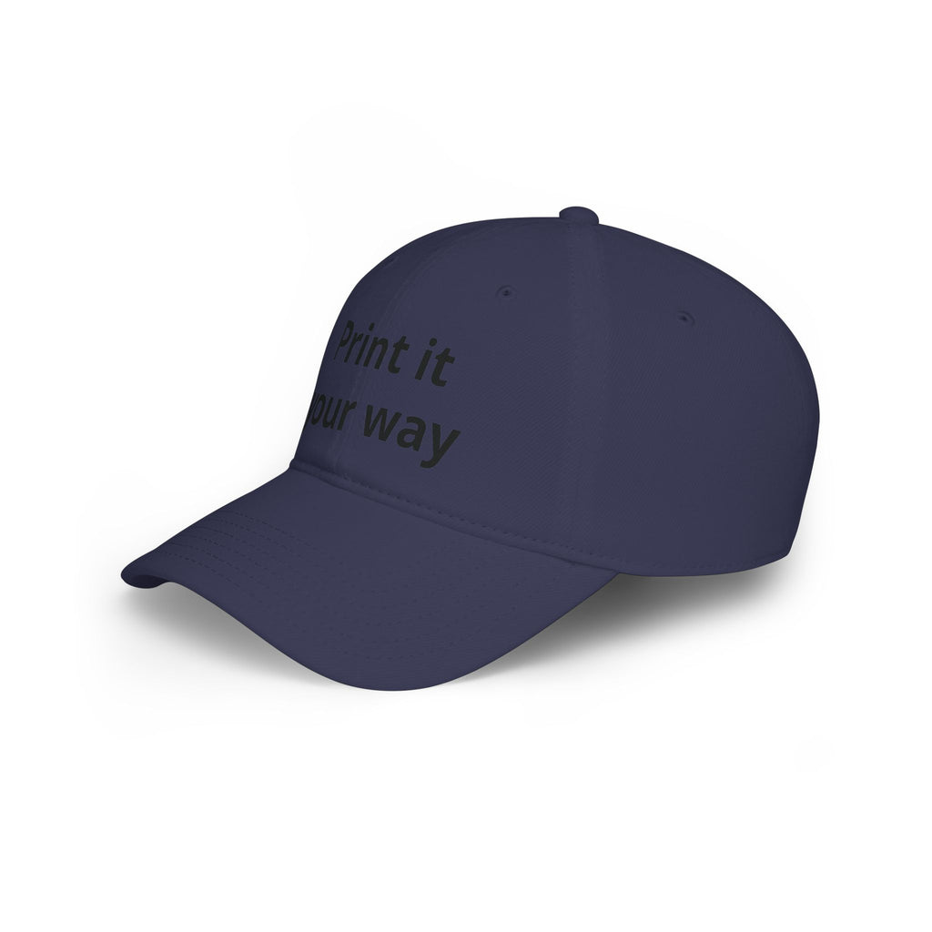 Personalise Your Own Low Profile Baseball Cap — “Funny, Sad, No Difference” Custom Hat
