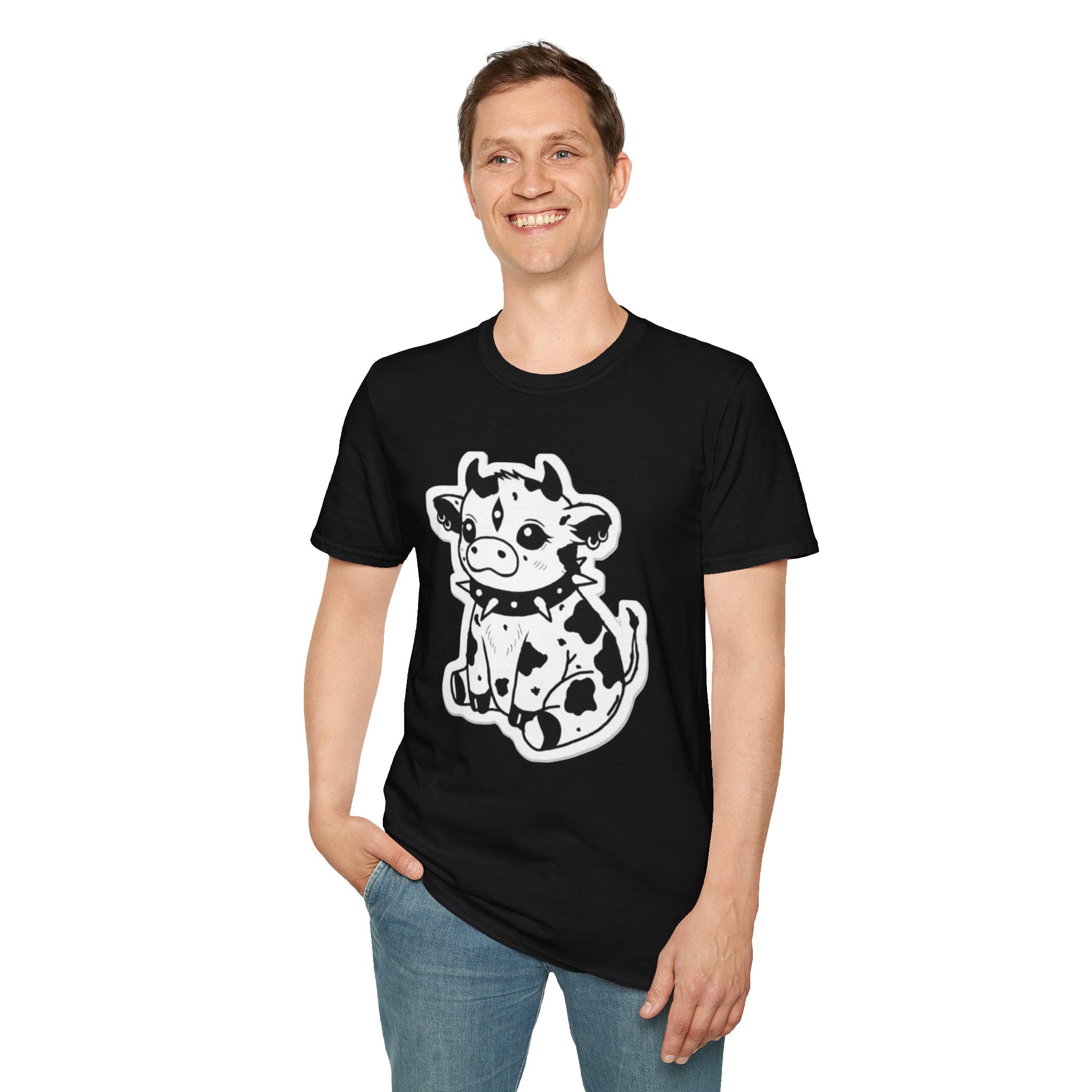 Cute Rock 'n' Roll Cow T-Shirt
