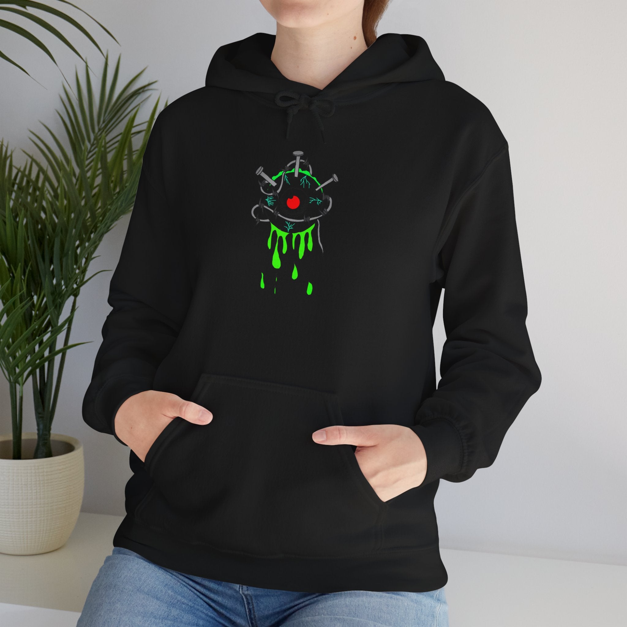 Sick Eye Graphic Hoodie – Unisex Heavy Blend Sweatshirt
