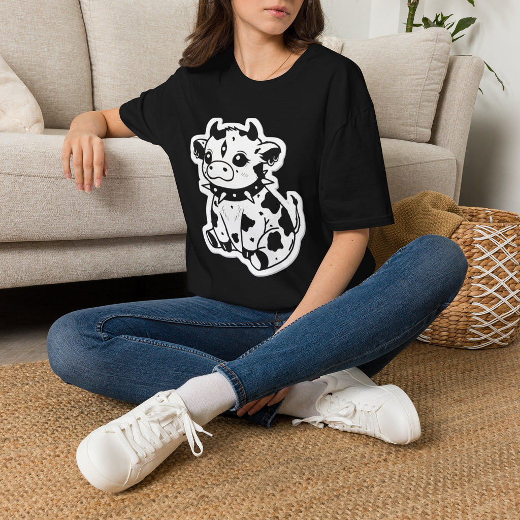 Cute Rock 'n' Roll Cow T-Shirt