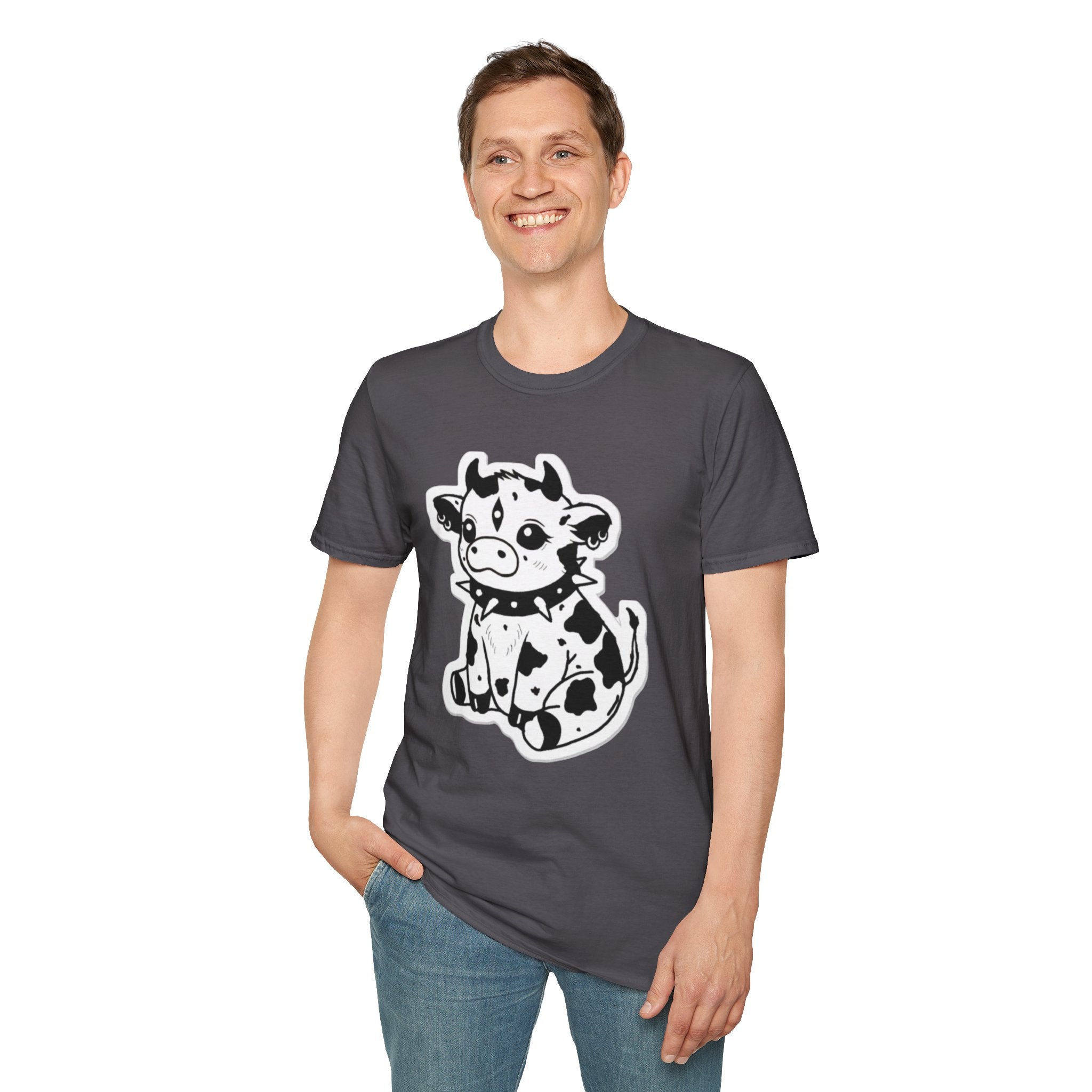 Cute Rock 'n' Roll Cow T-Shirt