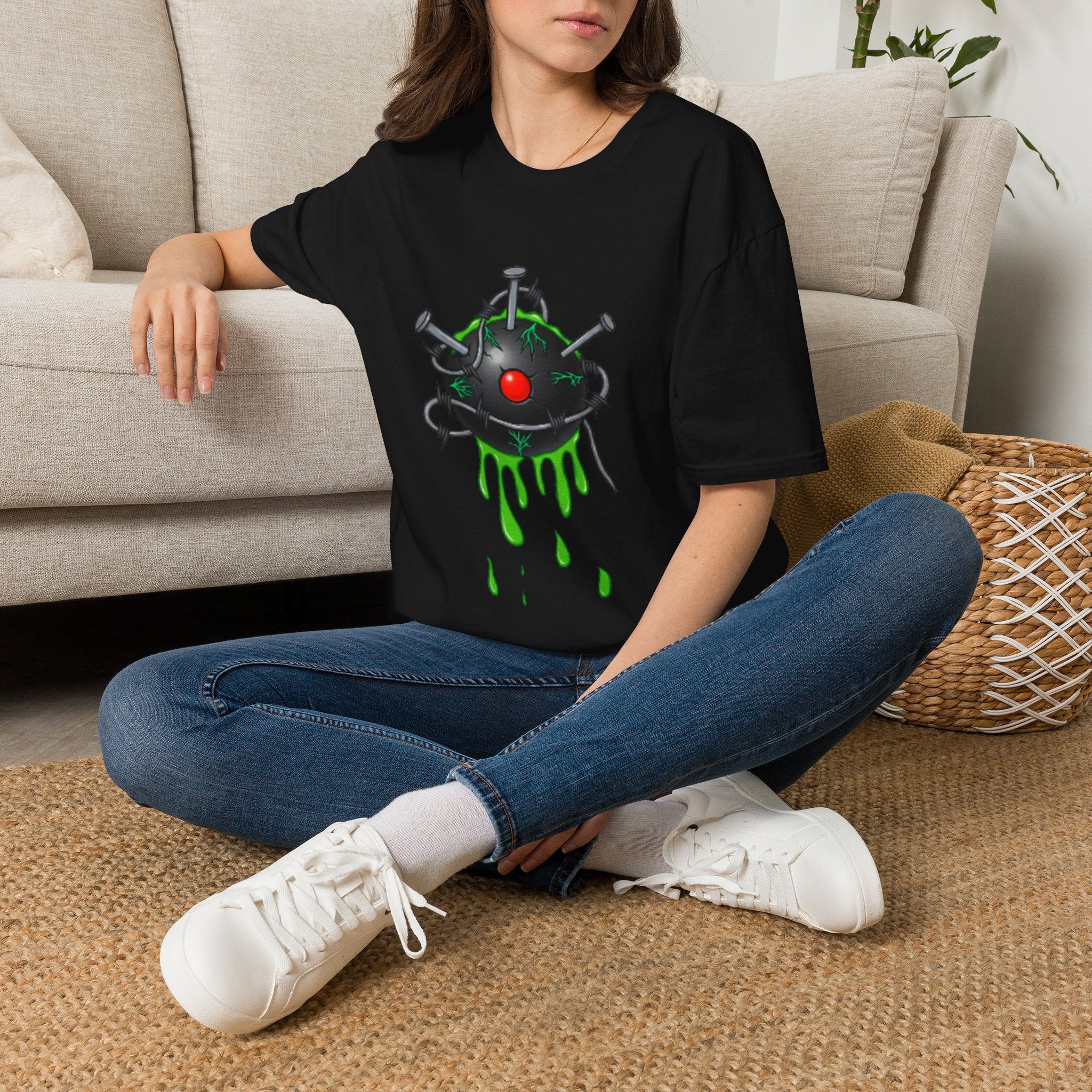 Toxic Voodoo Eye Graphic T-Shirt | Edgy Alternative Art Unisex Tee