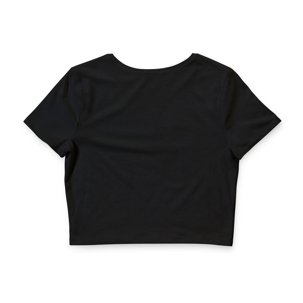 Cute Gothic Teddy Bear Crop Tee — Women’s Goth Punk Crop Top