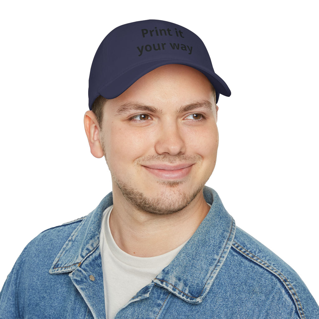Personalise Your Own Low Profile Baseball Cap — “Funny, Sad, No Difference” Custom Hat