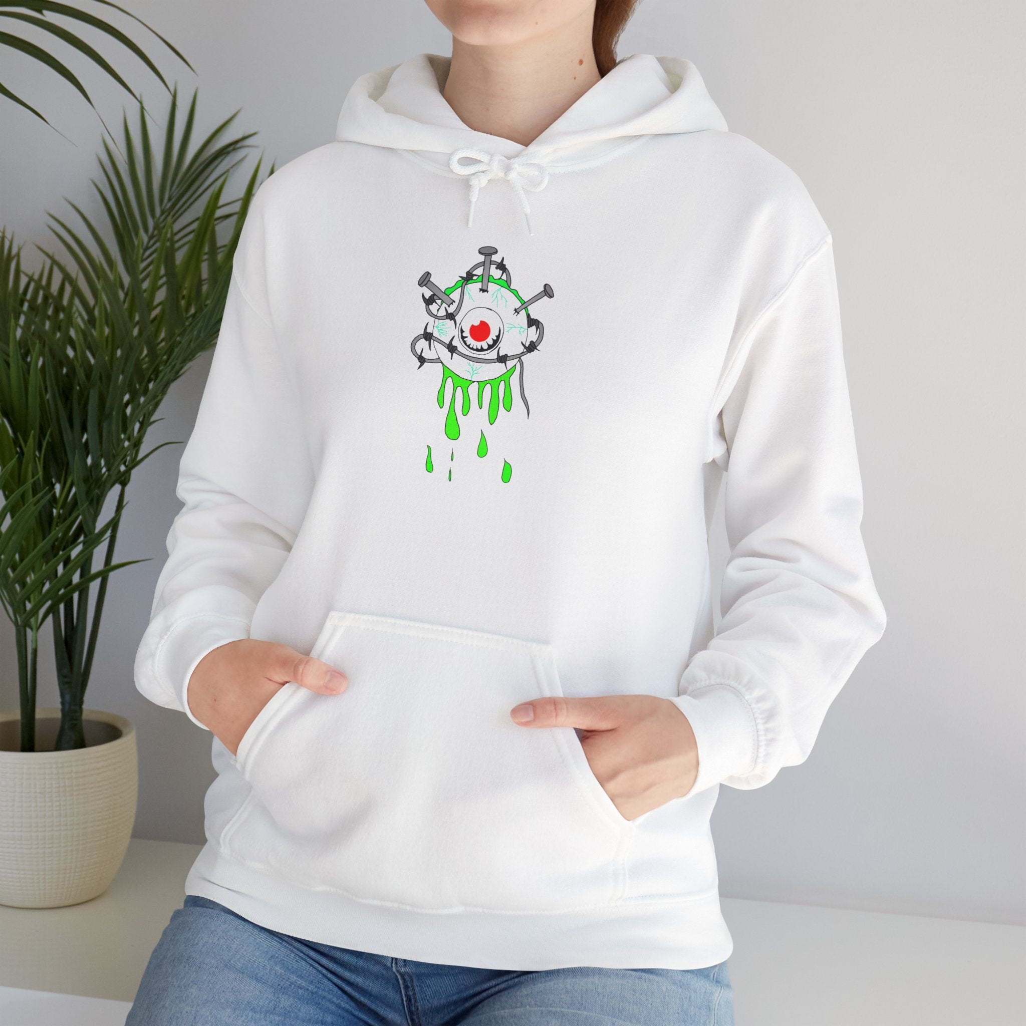 Sick Eye Graphic Hoodie – Unisex Heavy Blend Sweatshirt