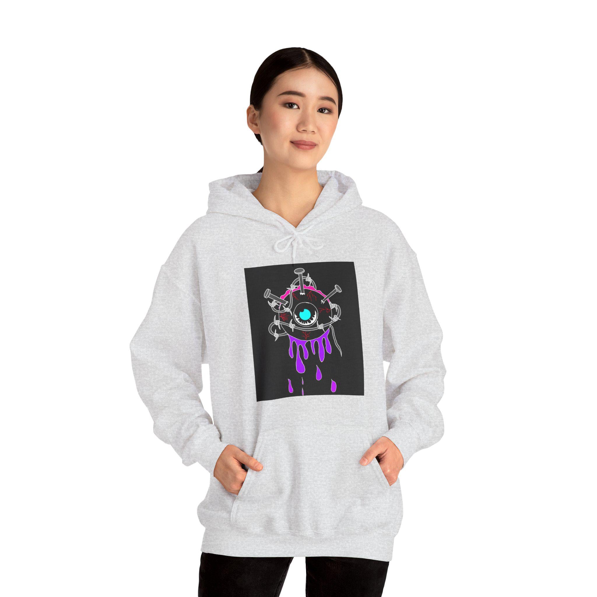 Sick Eye Graphic Hoodie – Unisex Heavy Blend Sweatshirt