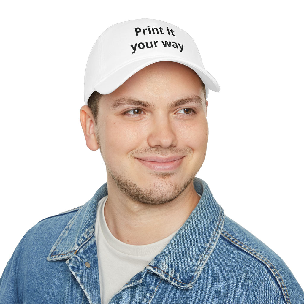 Personalise Your Own Low Profile Baseball Cap — “Funny, Sad, No Difference” Custom Hat