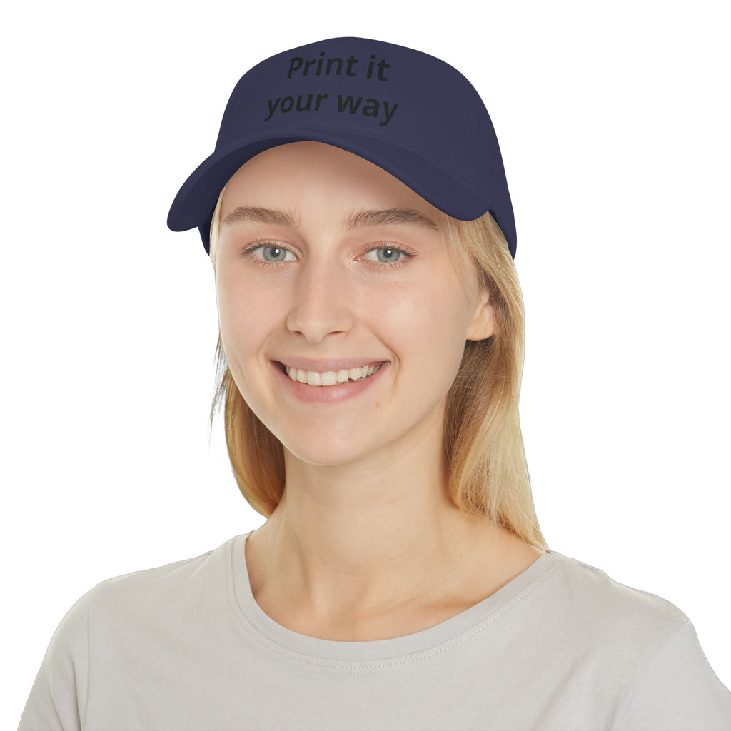 Personalise Your Own Low Profile Baseball Cap — “Funny, Sad, No Difference” Custom Hat