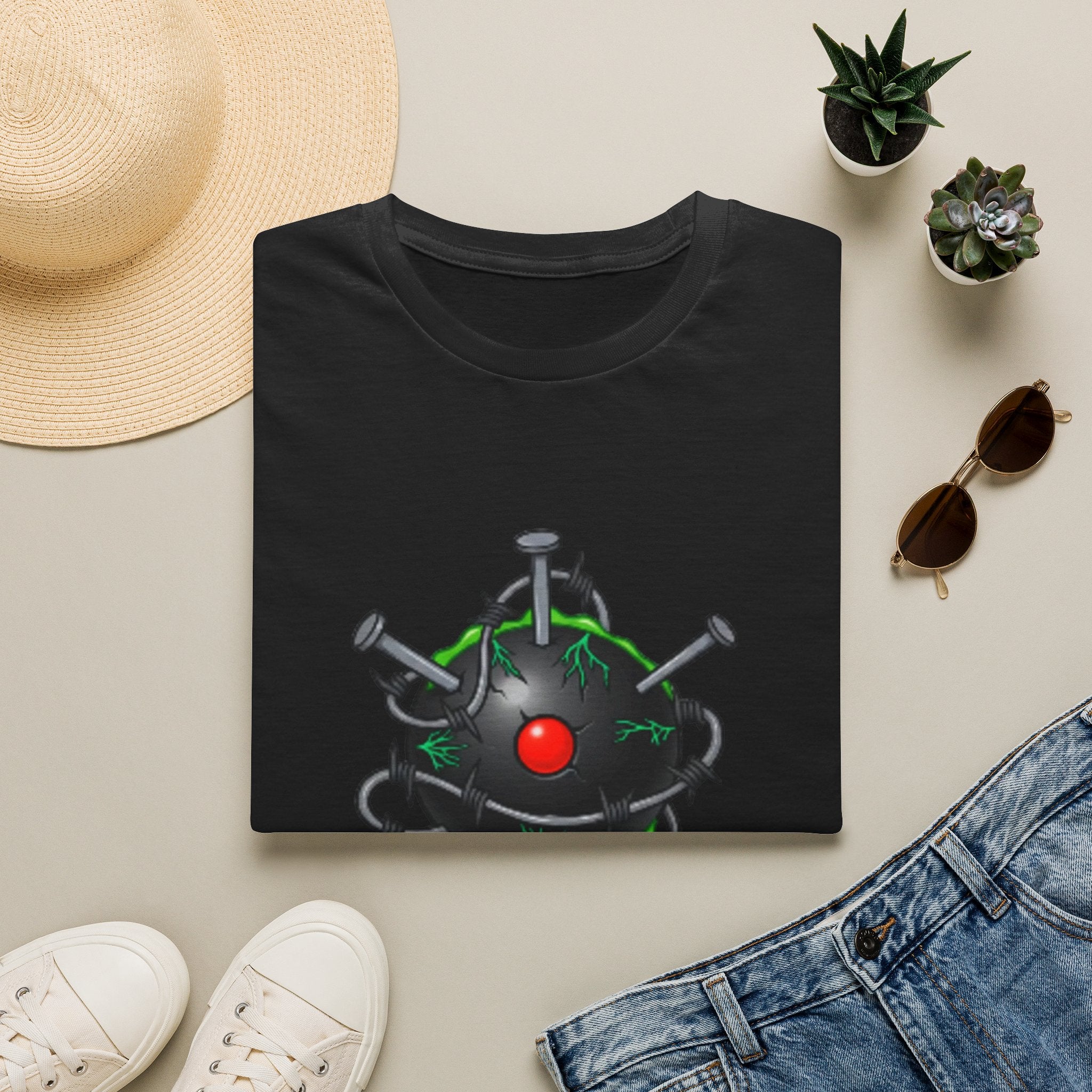 Toxic Voodoo Eye Graphic T-Shirt | Edgy Alternative Art Unisex Tee