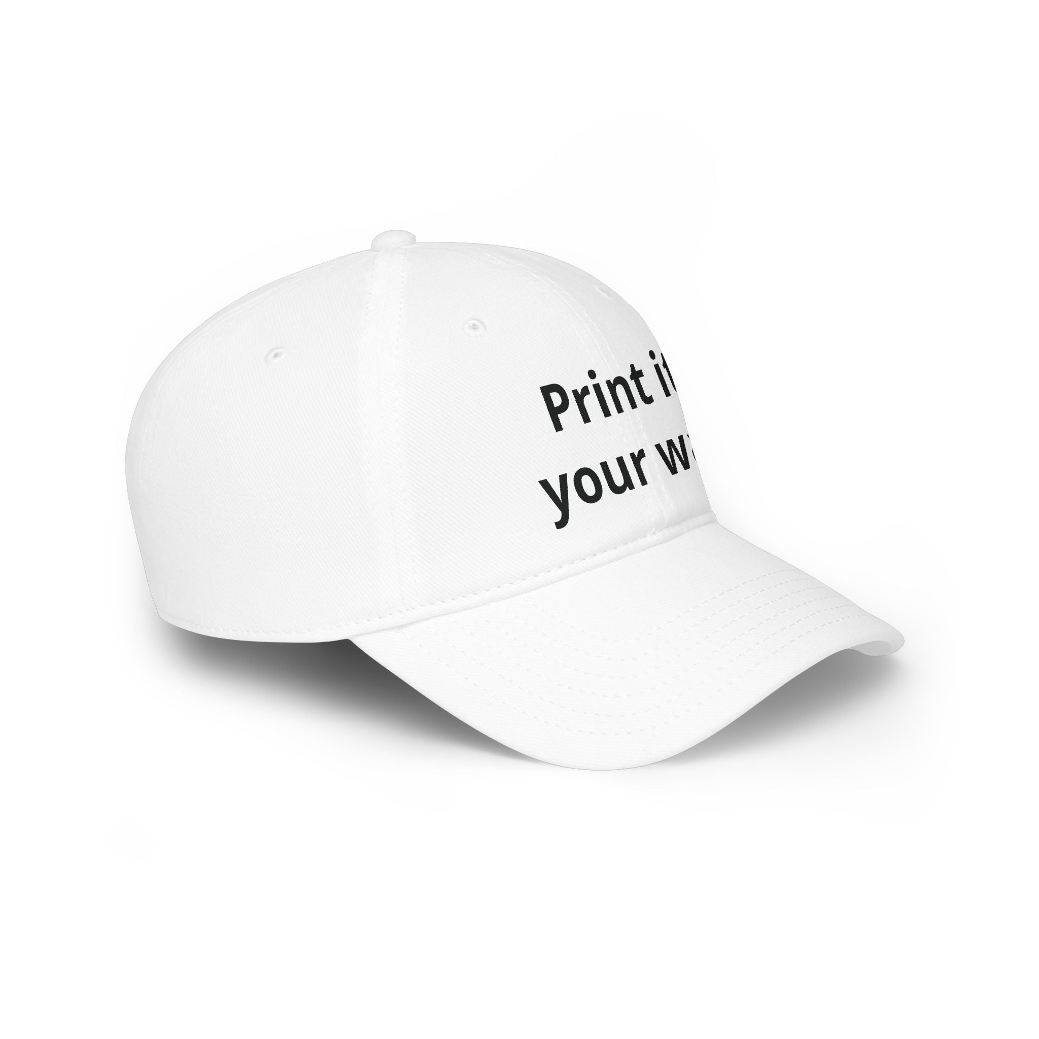 Personalise Your Own Low Profile Baseball Cap — “Funny, Sad, No Difference” Custom Hat