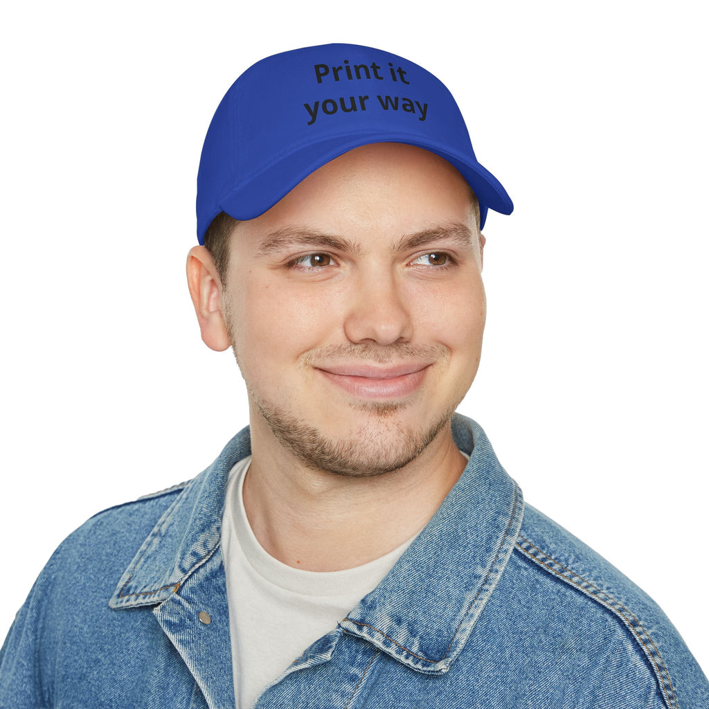 Personalise Your Own Low Profile Baseball Cap — “Funny, Sad, No Difference” Custom Hat